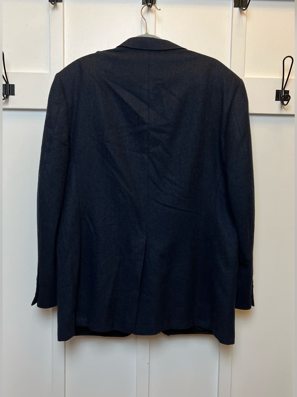 Burberry USA Union Made Kensington 100% Cashmere Navy Sport Coat Blazer Siz 42 R - Picture 5 of 14